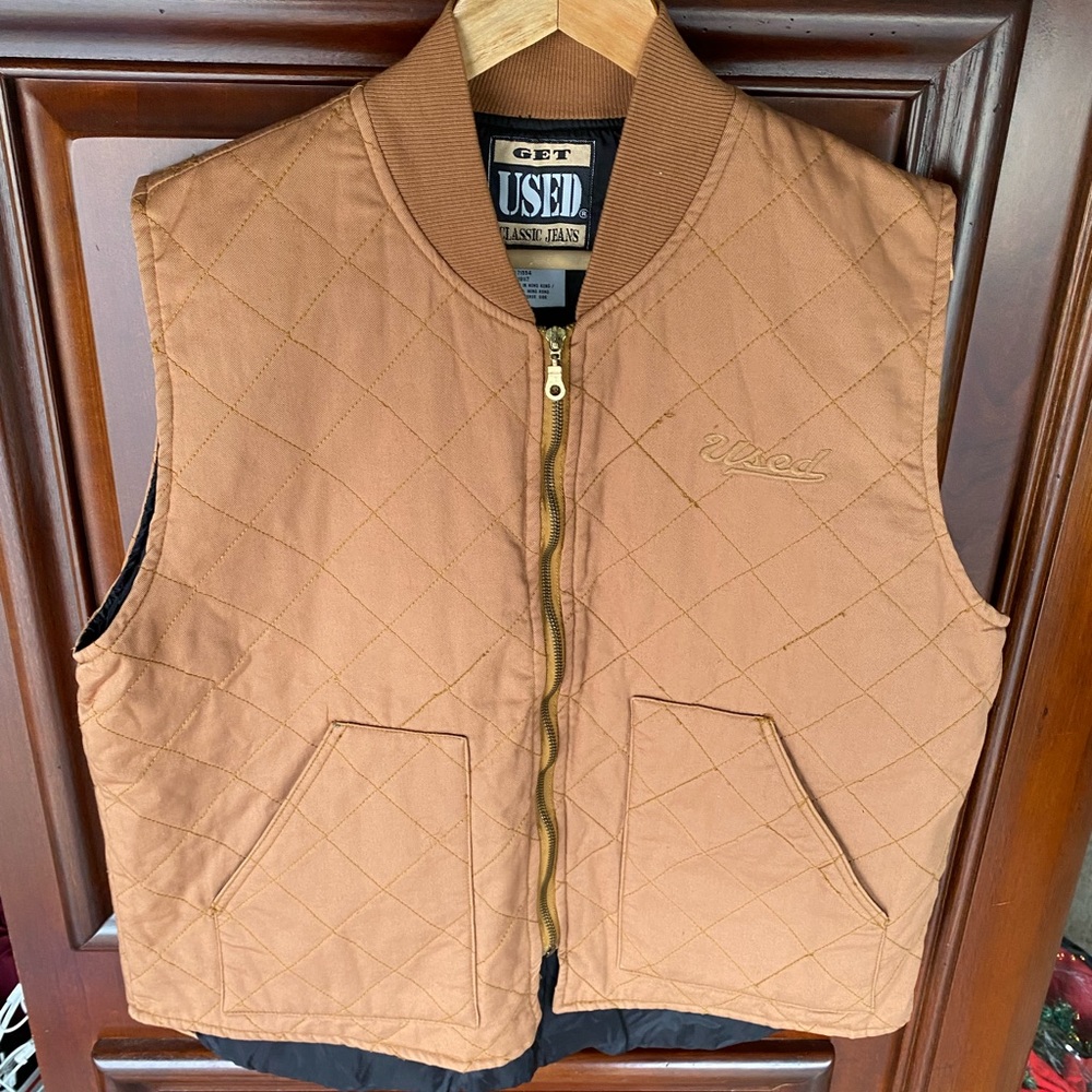 Vintage Get Used Classic Jeans Vest 100% Cotton